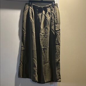 Chic Olive Maxi Skirt
